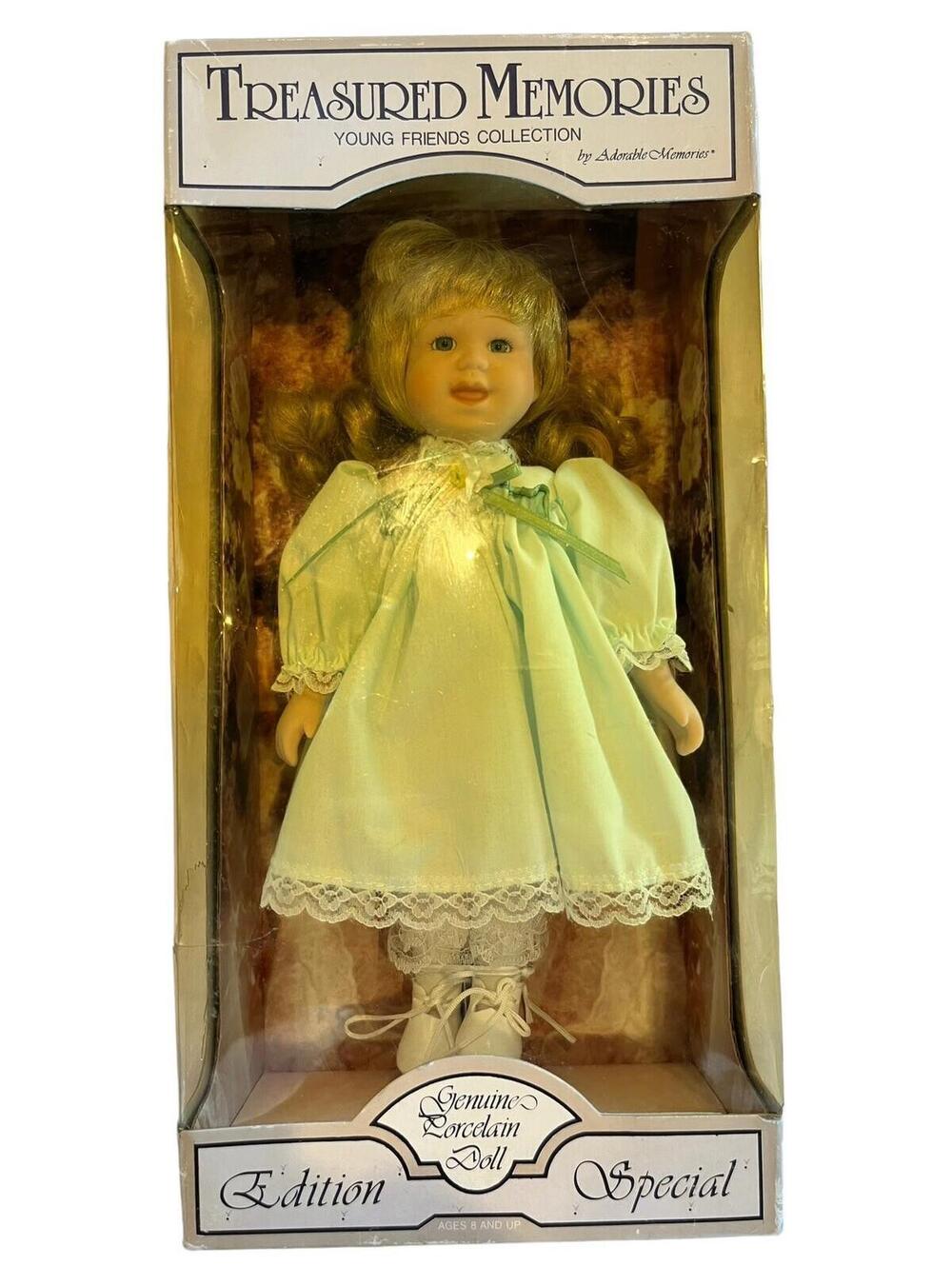 Treasured Memories NEW Young Friends Collection Porcelain Doll Vintage 1991